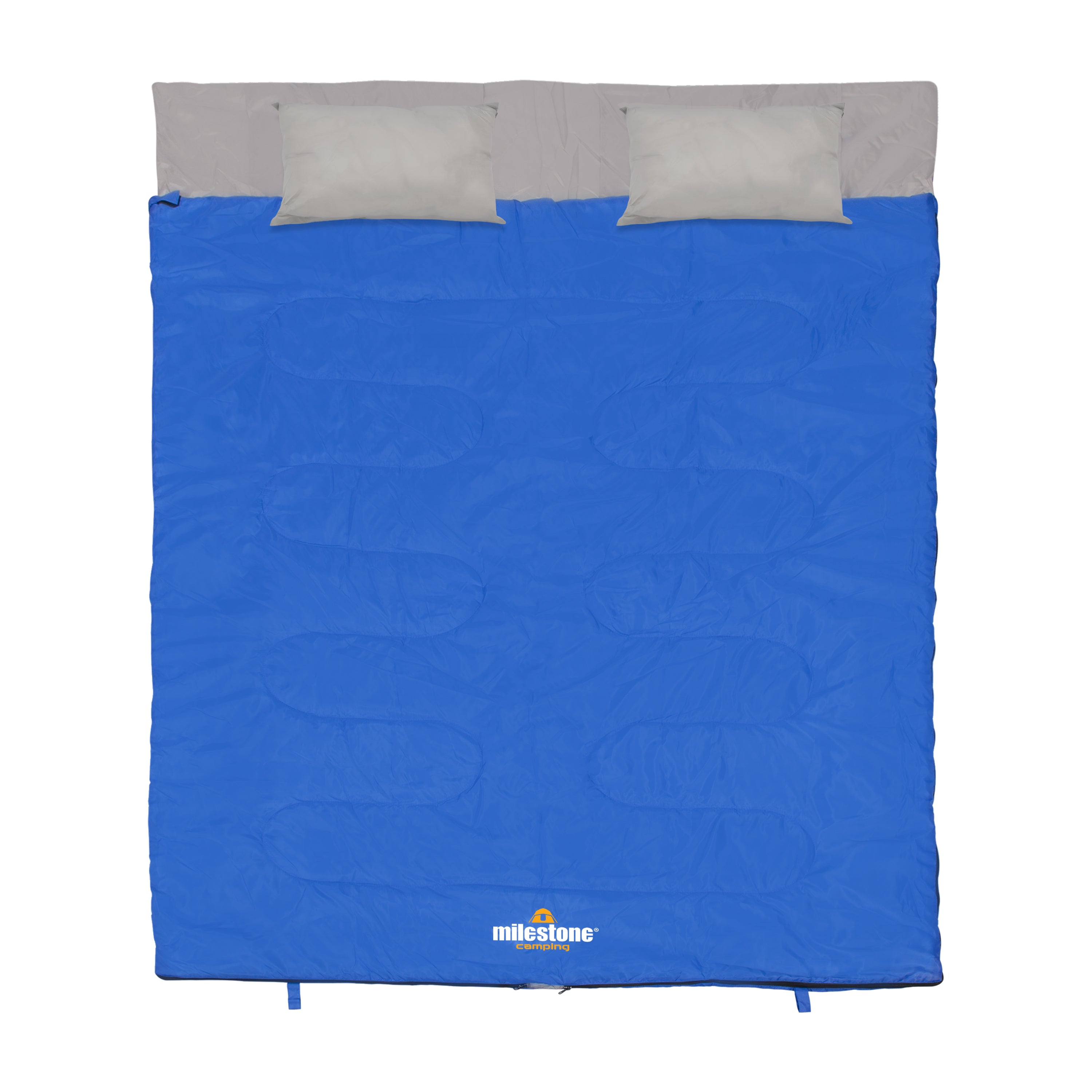Double Envelope Sleeping Bag with Pillows Milestone Camping