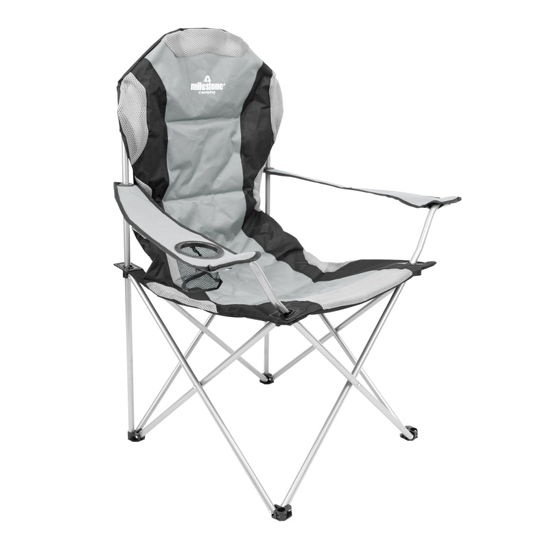 Load image into Gallery viewer, Deluxe Folding Chair With Cup Holder
