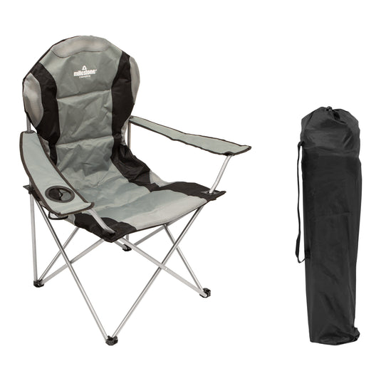 Deluxe Folding Chair With Cup Holder