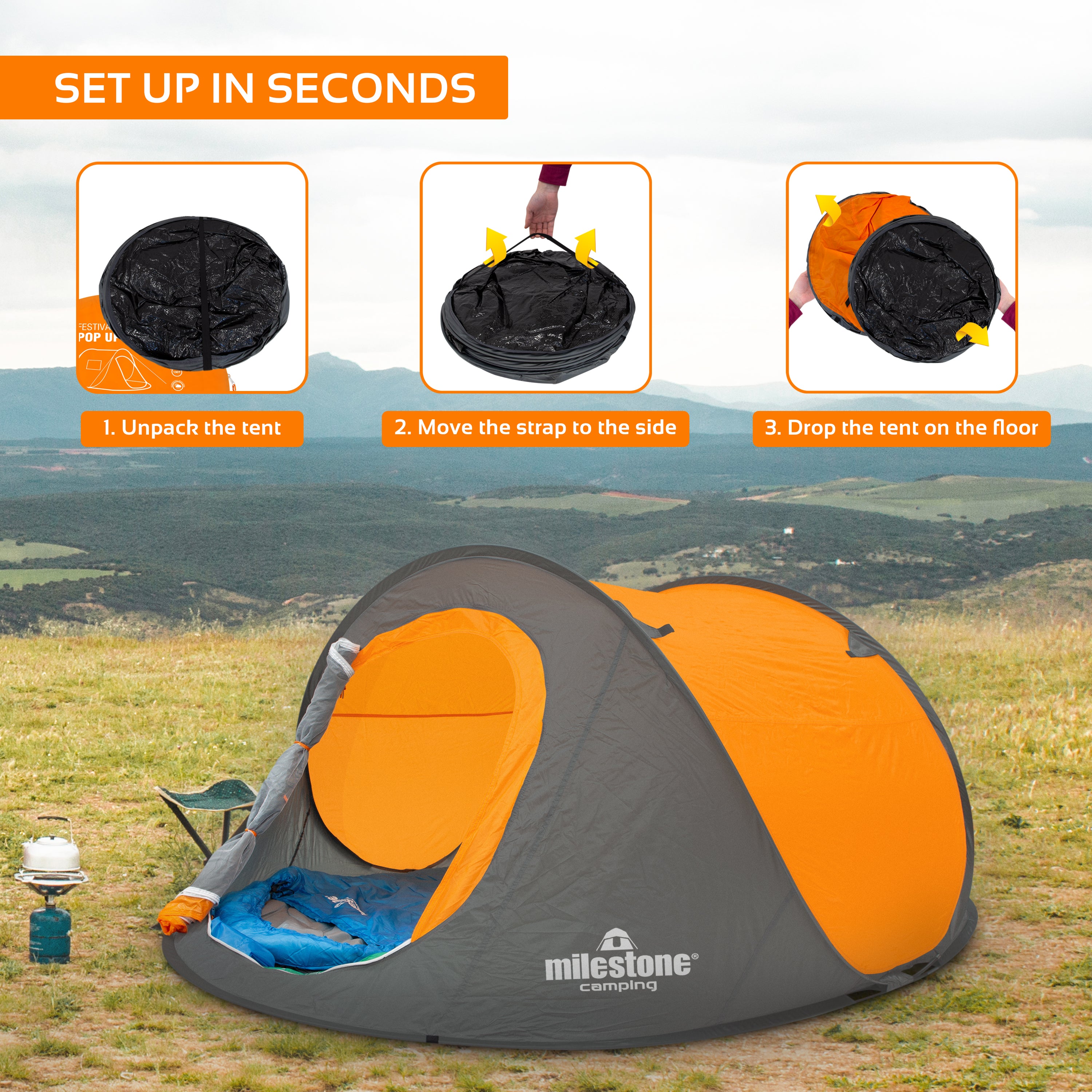 Two man outlet pop up tent