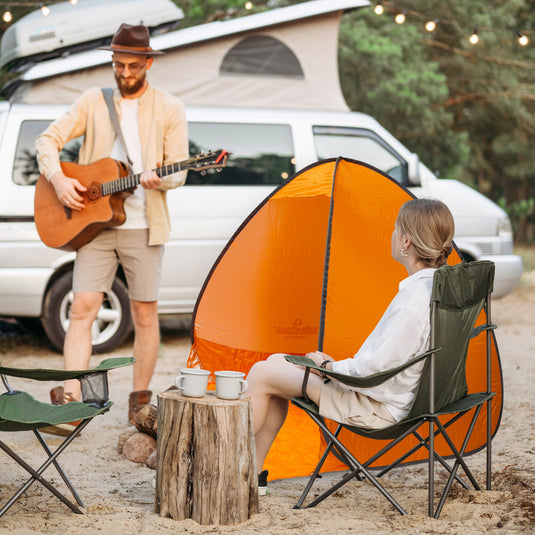 Pop Up Beach Shelter with Ground Sheet