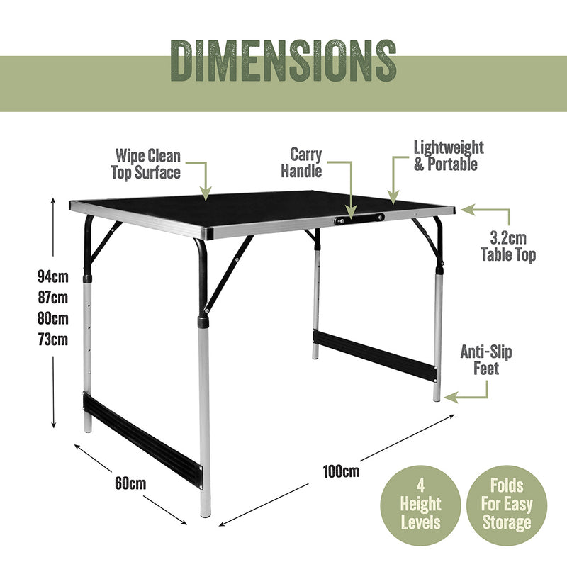 Load image into Gallery viewer, Folding Aluminium Camping Table
