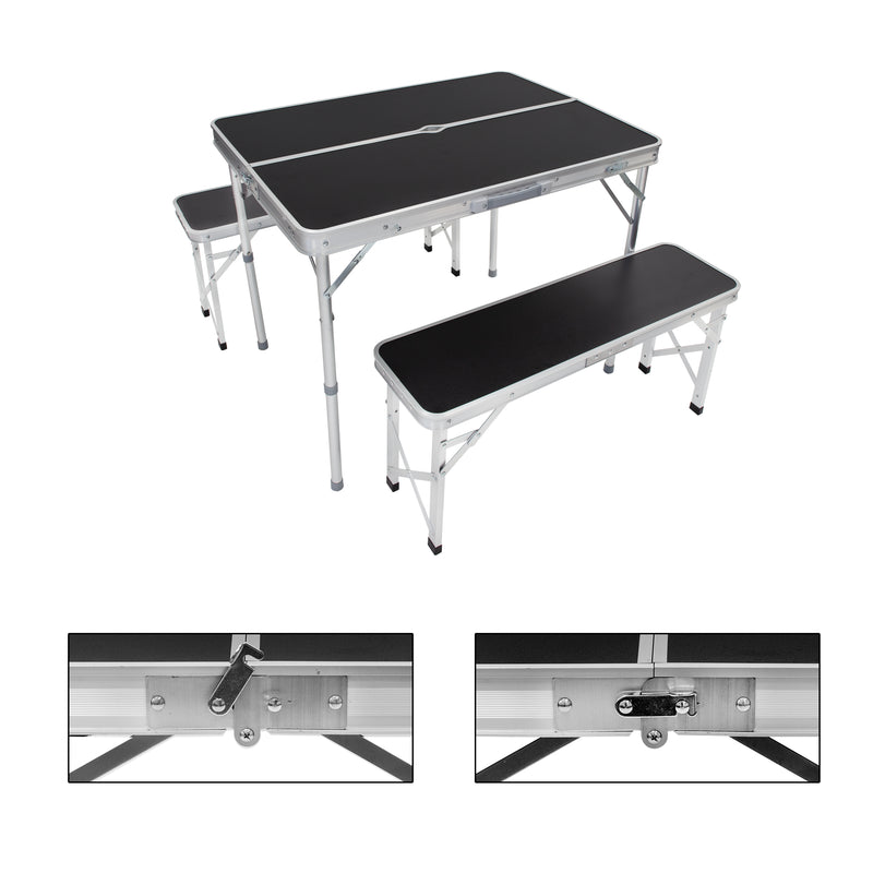 Load image into Gallery viewer, Portable Camping Table and Bench Set
