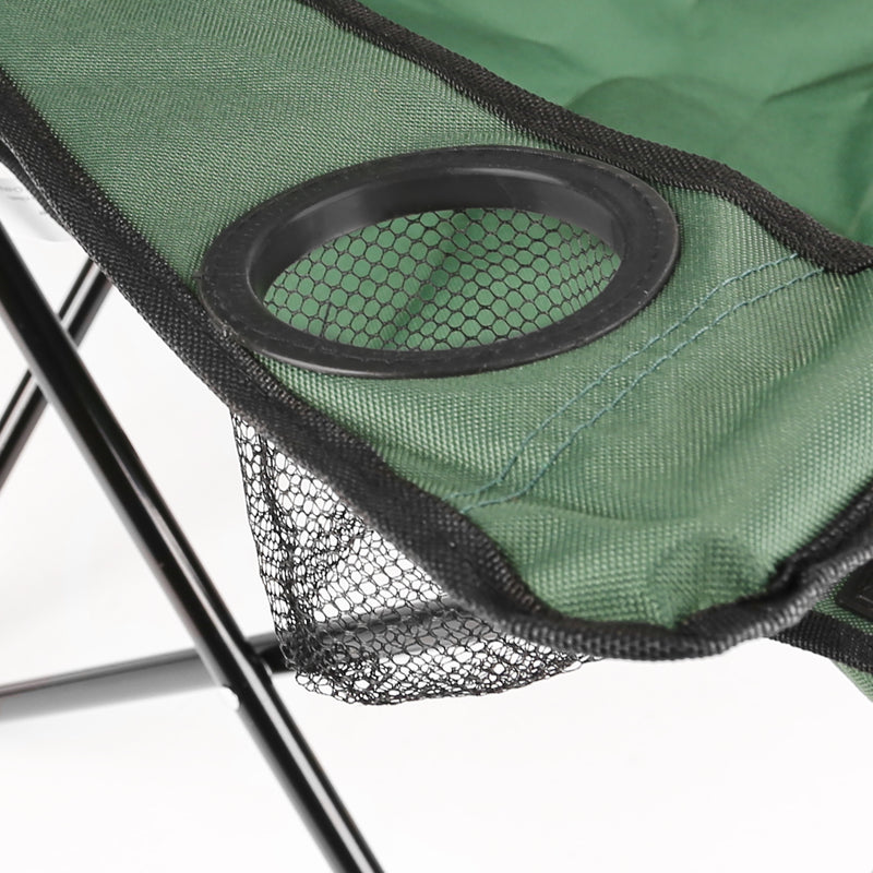 Load image into Gallery viewer, Folding Chair With Cup Holder - Green
