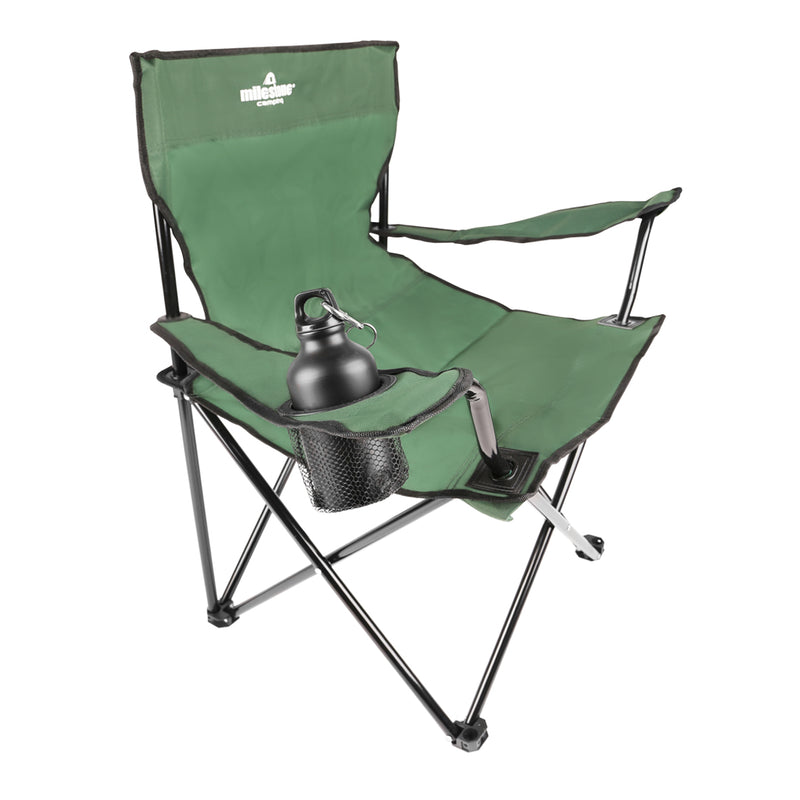 Load image into Gallery viewer, Folding Chair With Cup Holder - Green
