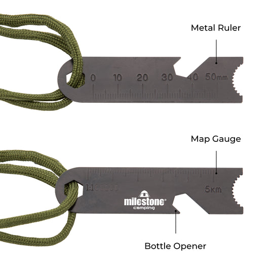 Camping Multi Tool - Firestarter, Bottle Opener & More