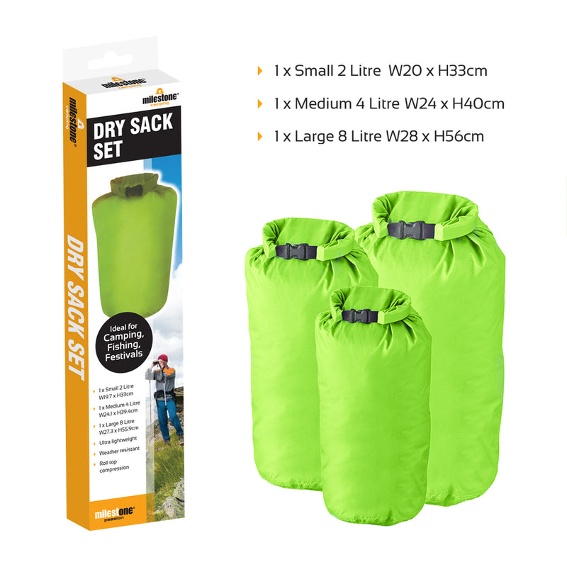 Load image into Gallery viewer, Set of 3 Waterproof Dry Sacks
