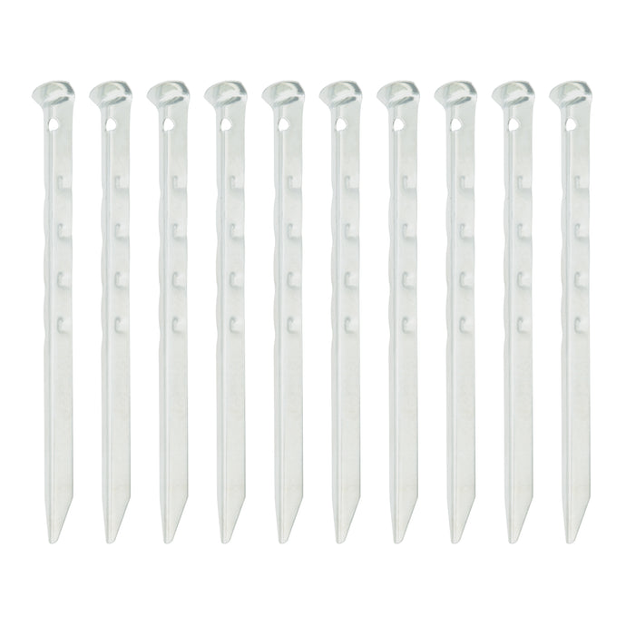 10 Heavy Duty Iron Tent Pegs