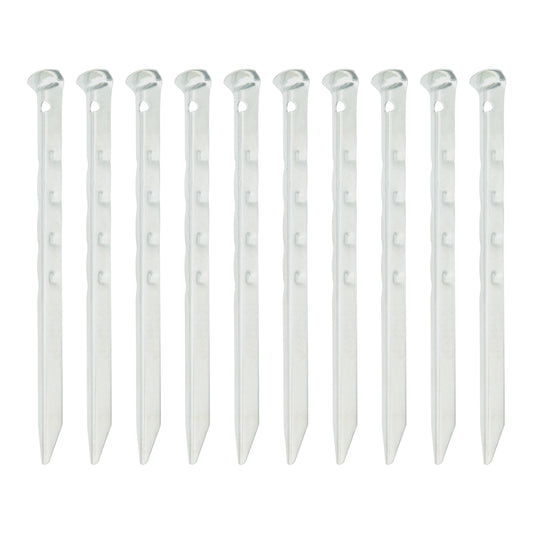 10 Heavy Duty Iron Tent Pegs