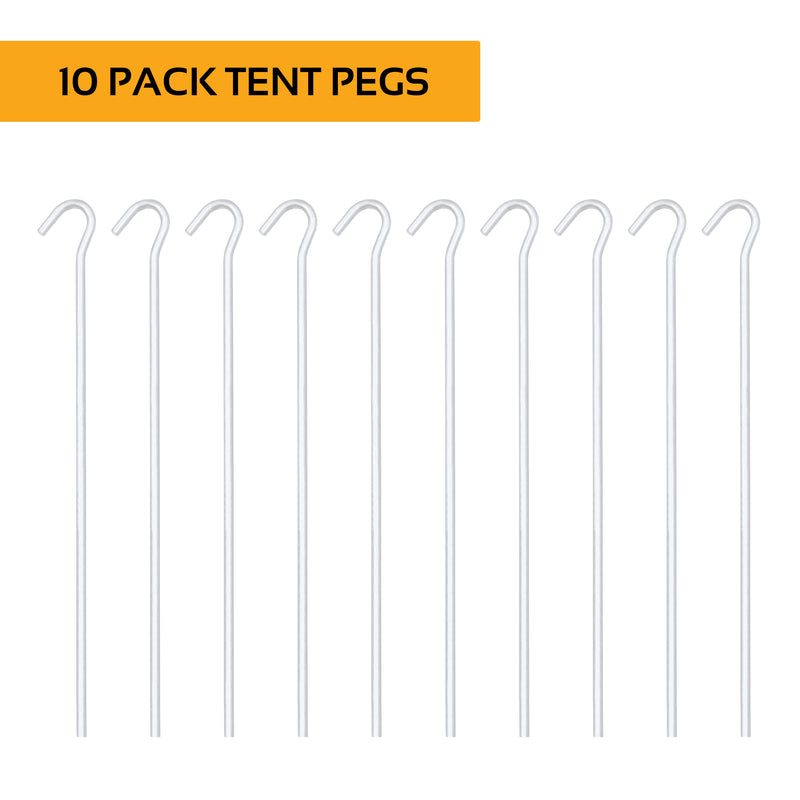 Load image into Gallery viewer, 10 Metal Tent Pegs
