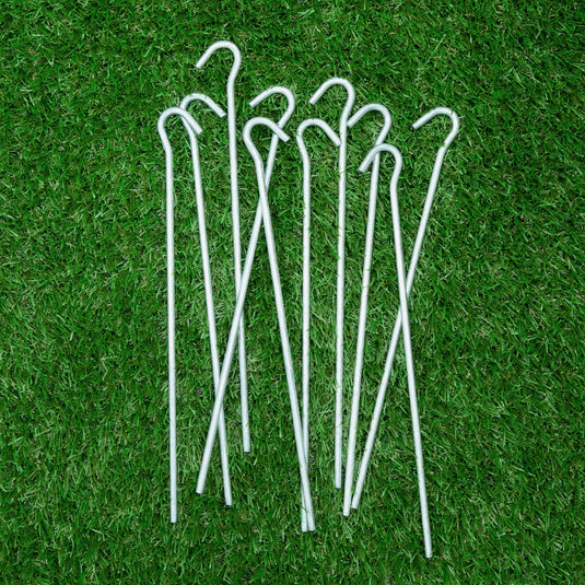 10 Metal Tent Pegs