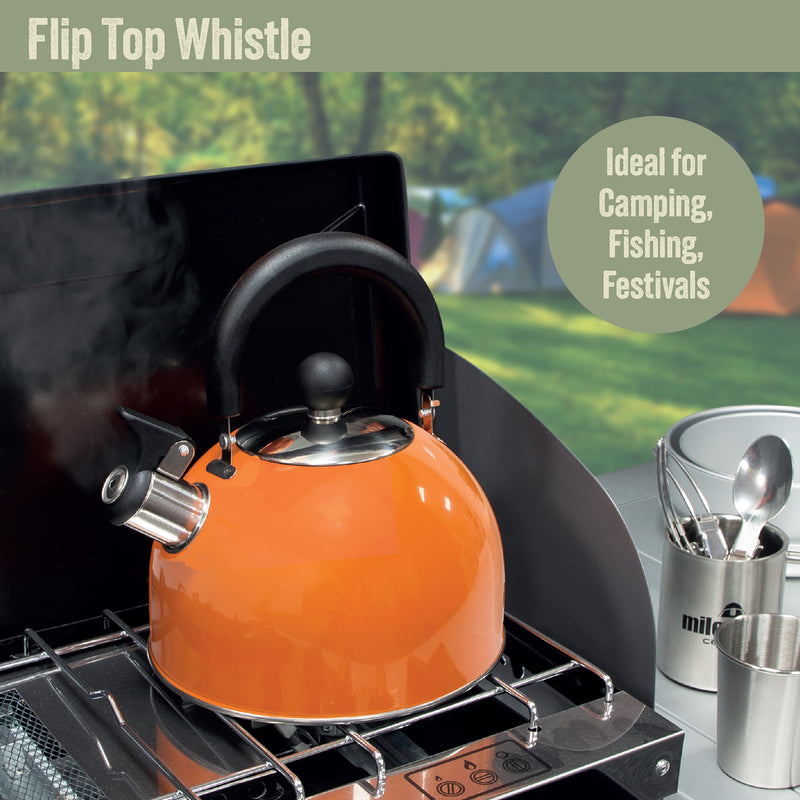 Load image into Gallery viewer, 2L Orange Camping Kettle
