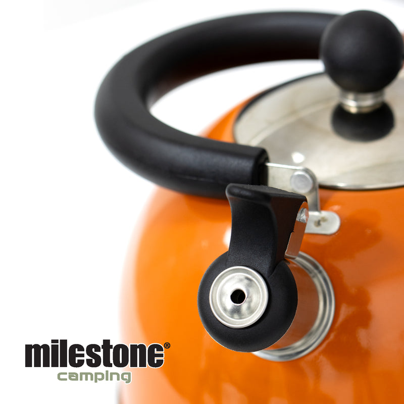 Load image into Gallery viewer, 2L Orange Camping Kettle
