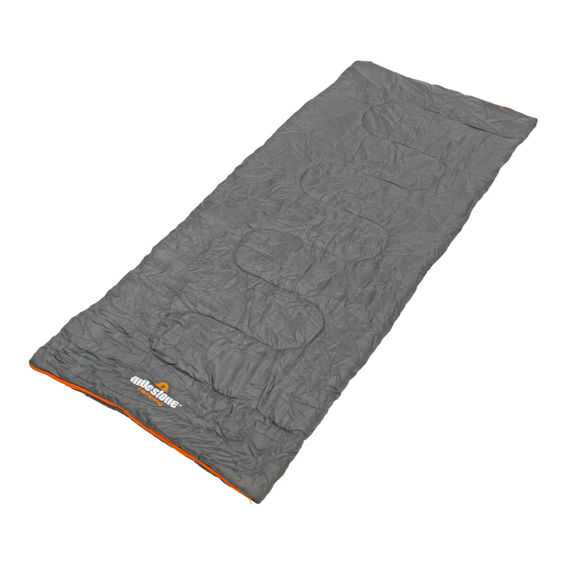 Load image into Gallery viewer, Envelope Sleeping Bag - Grey &amp; Orange
