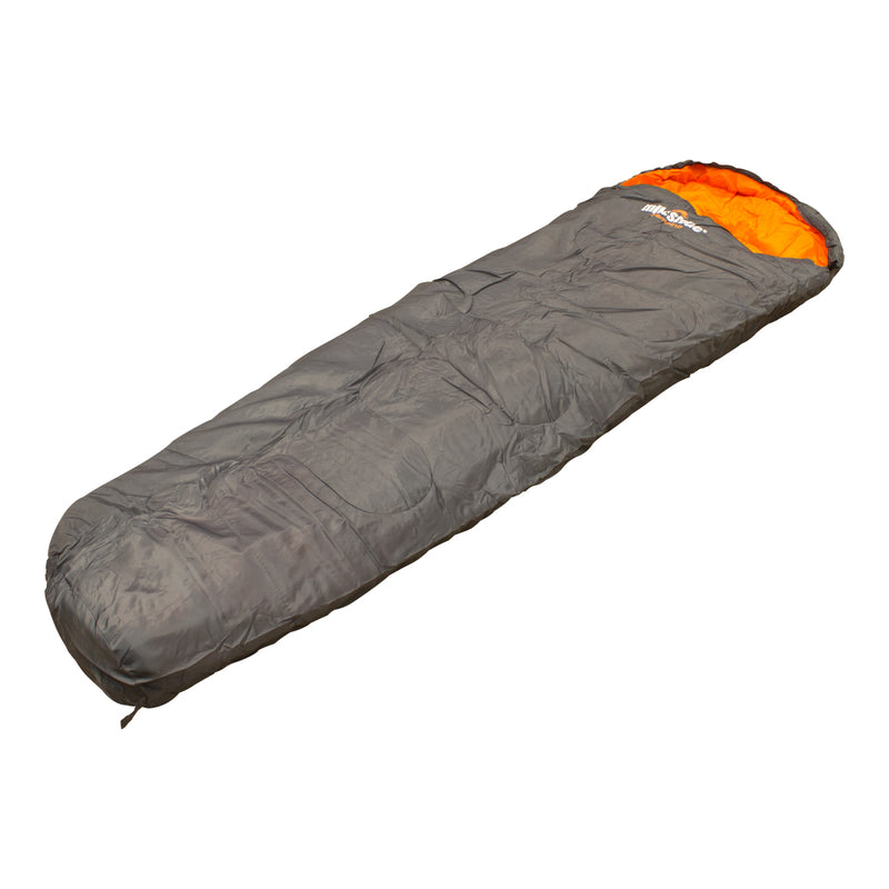 Load image into Gallery viewer, Mummy Sleeping Bag - Grey &amp; Orange
