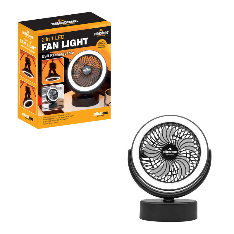 Load image into Gallery viewer, 2 in 1 LED Light and Fan
