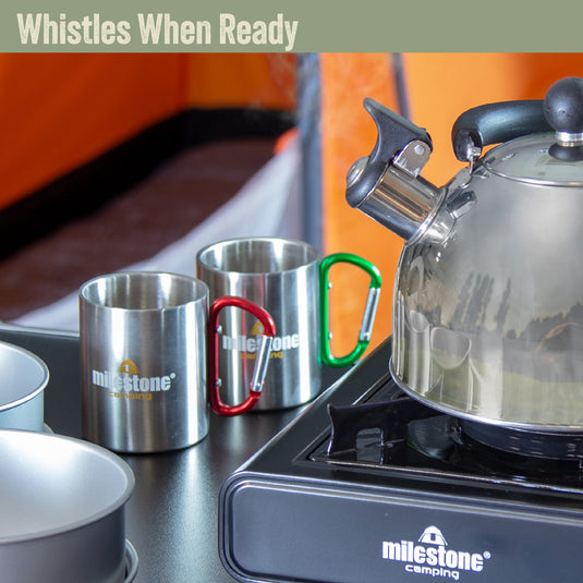 2L Stainless Steel Camping Kettle