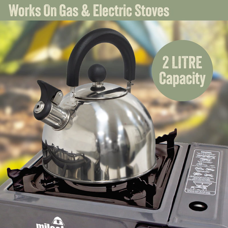 Load image into Gallery viewer, 2L Stainless Steel Camping Kettle
