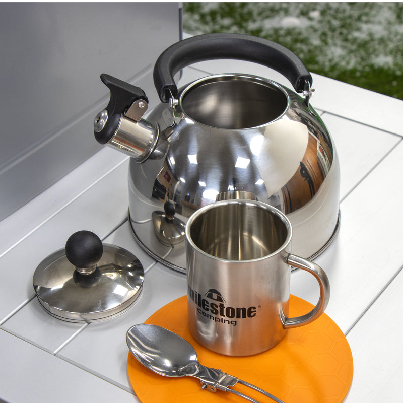 Load image into Gallery viewer, 2L Stainless Steel Camping Kettle
