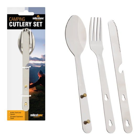 3 Piece Camping Cutlery Set