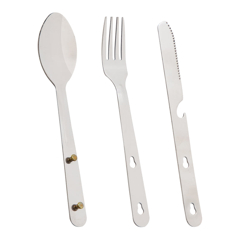 Load image into Gallery viewer, 3 Piece Camping Cutlery Set
