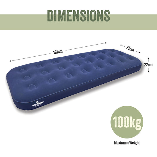 Single Flocked Airbed