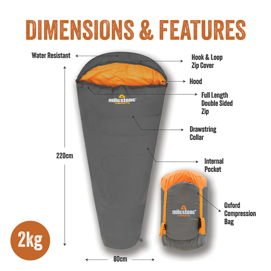 Mummy 3 Season Single Sleeping Bag