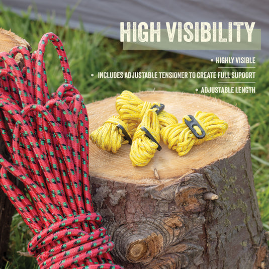 Hi-Vis Guy Ropes – Milestone Camping