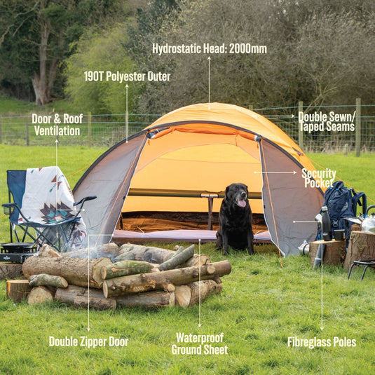 Deluxe 4 Man Dome Tent
