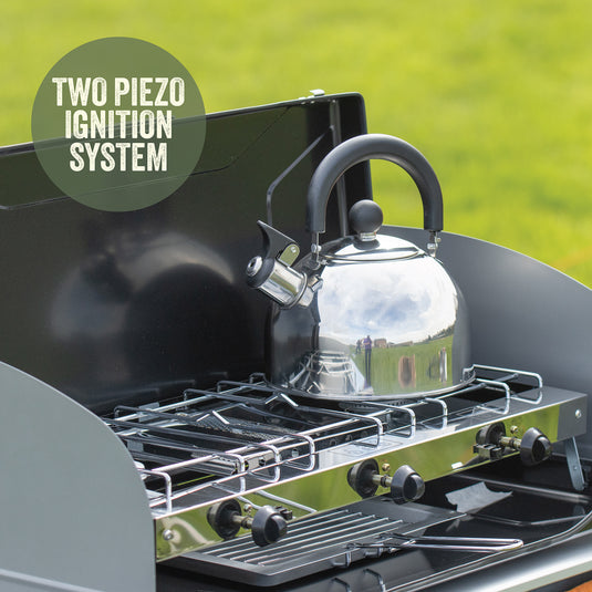 Double Burner Gas Stove & Grill