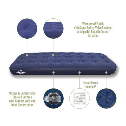 Single Flocked Airbed