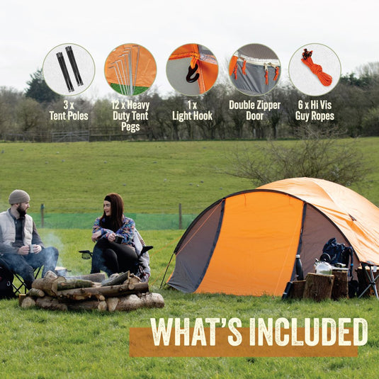 Deluxe 4 Man Dome Tent