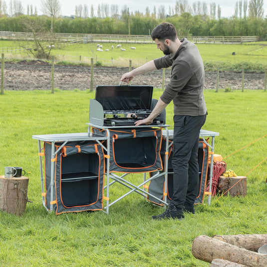 Double Burner Gas Stove & Grill