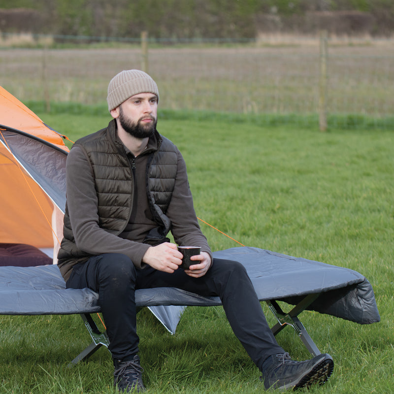 Load image into Gallery viewer, Envelope Sleeping Bag - Grey &amp; Orange
