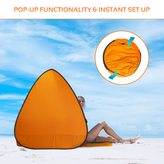 Pop Up Beach Shelter with Ground Sheet