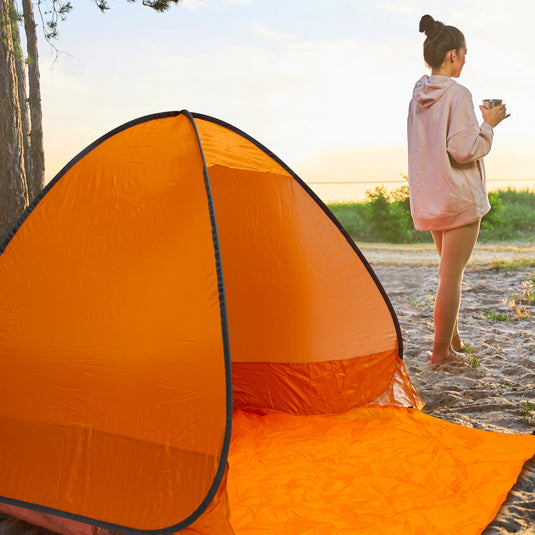 Pop Up Beach Shelter with Ground Sheet